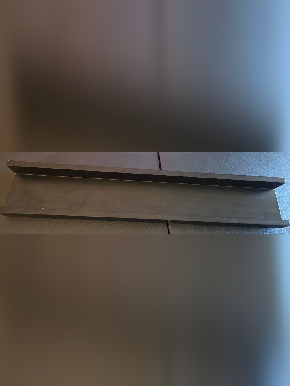 Gently Used Harbortown Industries Floating shelf 23in x 4.5 in black